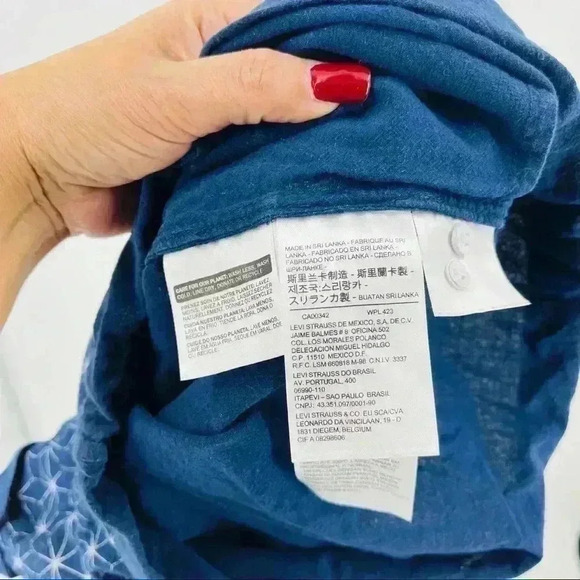 Levi’s Navy/White‎ Shorts Romper With Pockets Size XL - Picture 12 of 14